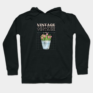 Tulip Vintage Minimalist Flora Positive Since Hoodie